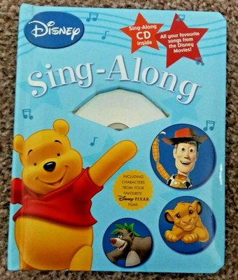 DISNEY SING ALONG Book And CD All Your Favourite Songs From The Disney ...