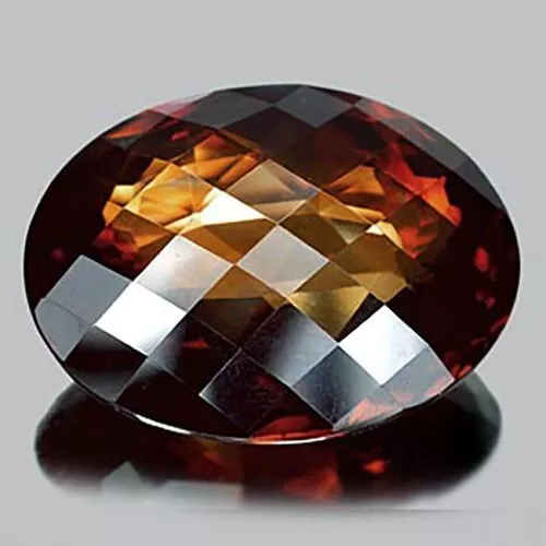 Certified Brown Topaz 117.57 Ct. Clean Oval Checkerboard Natural Gemstone Brazil