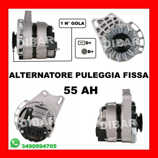 Alternatore 55Ah Fiat Cinquecento 0.9 I.e. S Da 1991 Kw29 Cv40 1170A1.046