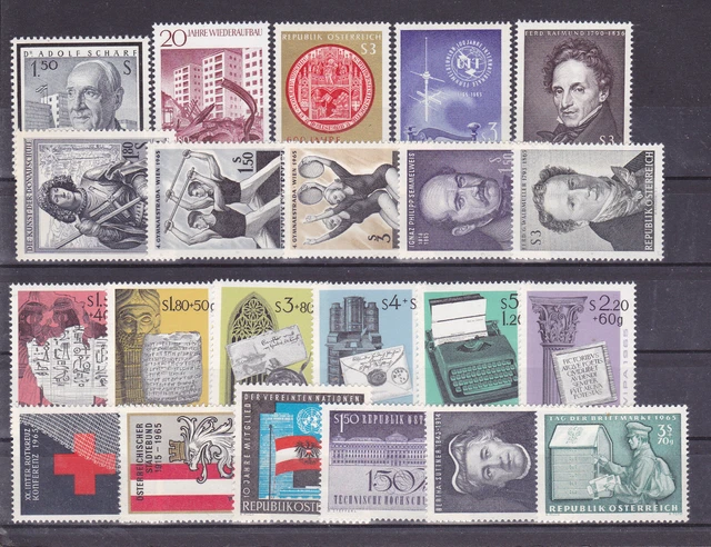 Österreich  Lot aus dem Jahr 1965 postfrisch siehe  Scan
