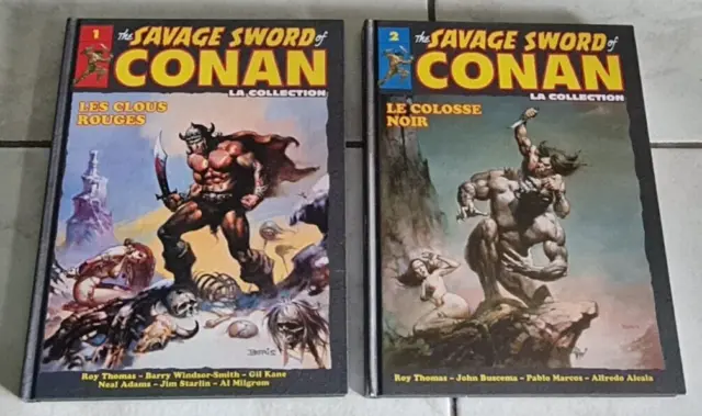 lot THE SAVAGE SWORD OF CONAN   n  1 et 2