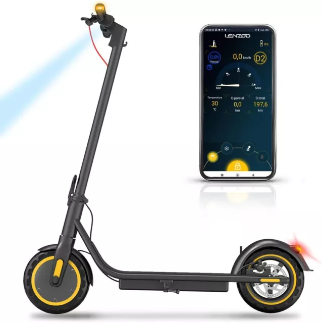 Patinete Eléctrico para Adultos, Motor de 350 W, Alcance de 30 km, Máx de 25km/h 2