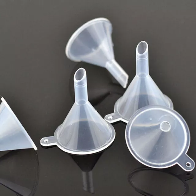 5 Mini Funnel Plastic Small funnel For perfume kitchen Set Filling UK 3