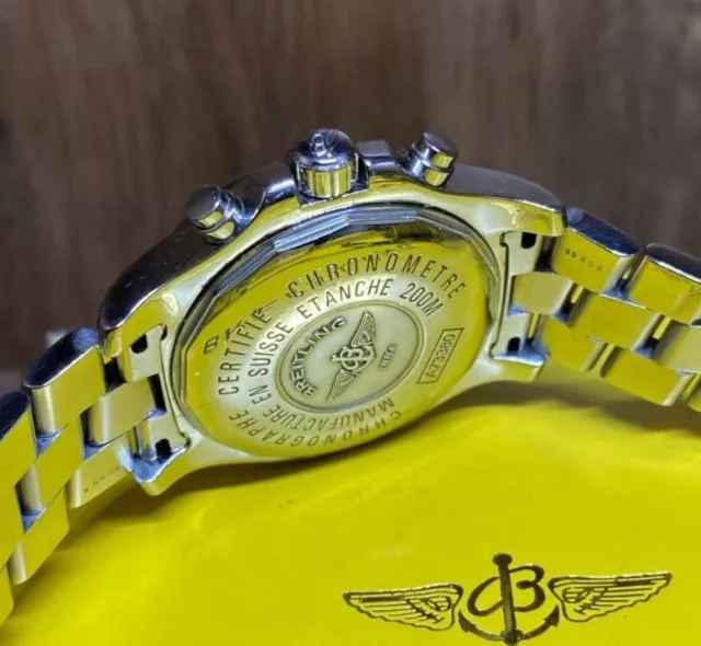 Breitling Colt Chronometer 200M A73380 Super Quartz 27Jewel Mens 41mm Watch Blue 7