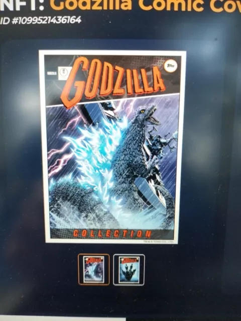 Genuine Godzilla NFT Series Comic Cover #5 Card Topps Digital