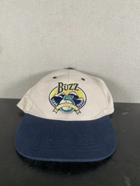 Vintage Salt Lake City Bees Hat White Snapback Baseball Cap 90s Buzz 1994-1998