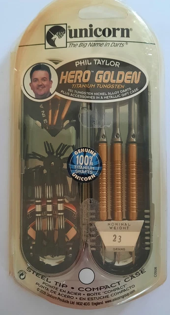 ダーツ unicorn HERO GOLDEN Barry Twomlow 17g RARE** UNICORN BARRY Twomlow Hero Golden Darts 21 Grams