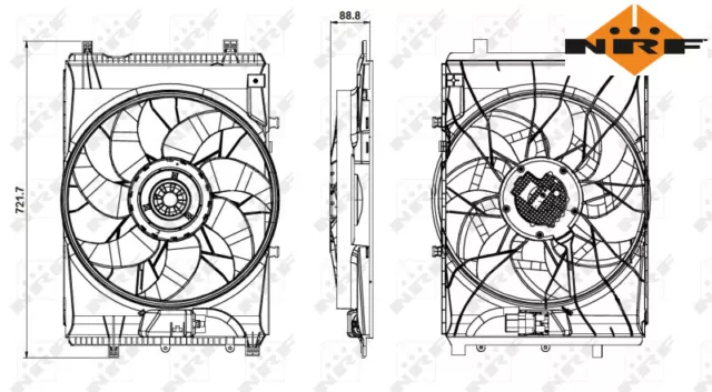 VENTOLA DI RAFFREDDAMENTO RADIATORE N. 47851 n. I