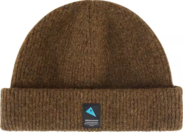 Klattermusen Unisex Runa Beanie Outdoor Hüte atmungsaktiv Alpaka warm - braun