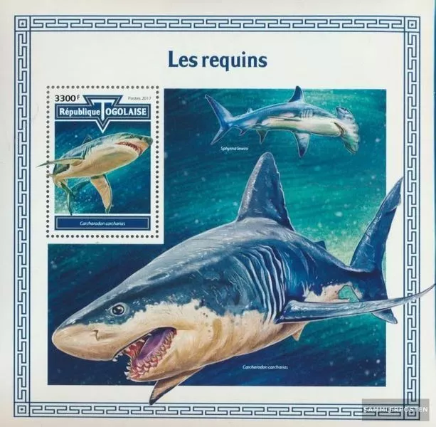 Togo Block 1520 (kompl. Ausgabe) postfrisch 2017 Haie