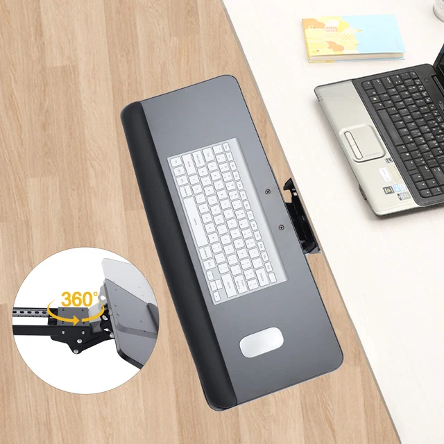 Computer Keyboard Under Desk Tray Mouse Tray, Shelf, Keyboard Tray Slide-out NEW