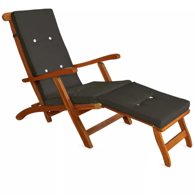 B-Ware Auflage Deckchair anthrazit