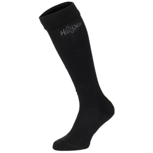 HAIX brand Boot Socks Genuine German Dutch Army Black Long Men's Merino Wool New