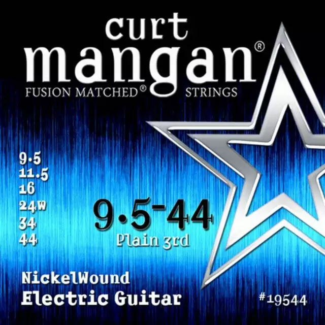Curt Mangan Nickel-Plated Steel | 9.5-44 Electric Guitar Strings 6 Set