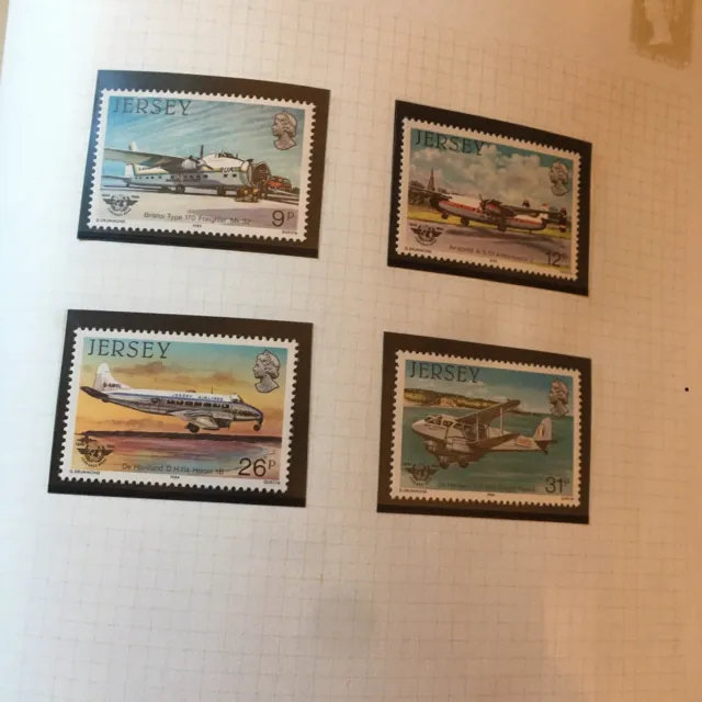 Jersey Stamps Mint 1984 40th Ann. International Civil Aviation Organisation MNH