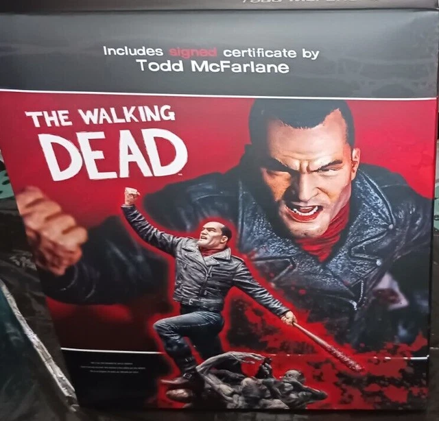 Mcfarlane The Walking Dead Comic Negan Resin Statue #752/1000 Deluxe Box Figure