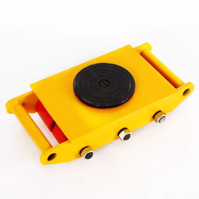 17600lbs/8 Ton Industrial Heavy Duty Skate Machinery Roller Mover Cargo Trolley