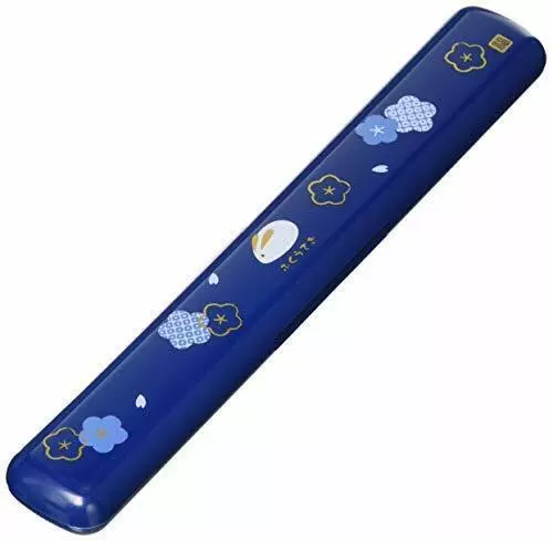 Palillos con Estuche Fuku Usagi (Conejo Luckey) Palillos pintados de azul NUEVO