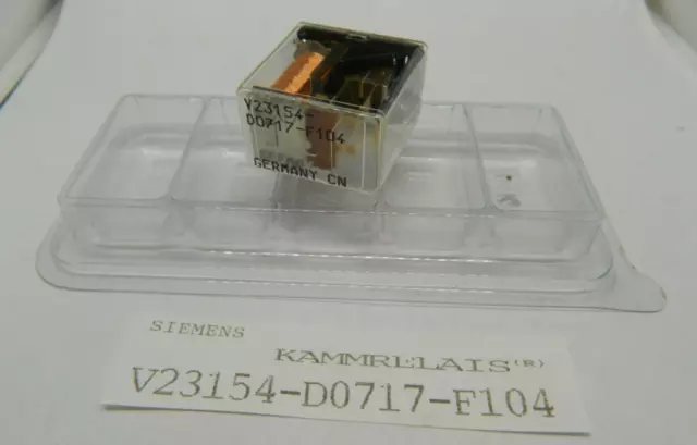 1x Siemens Kammrelais V23154-D0717-F104 ELEKTROMECHANISCHES RELAIS