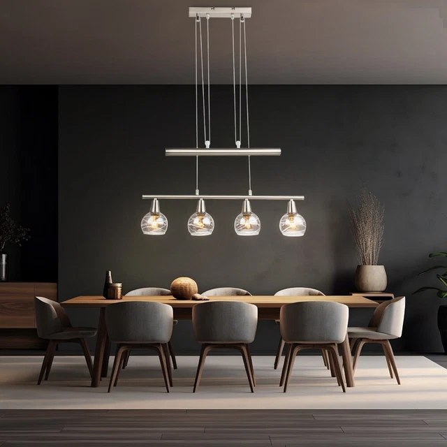 HOFSTEIN Plafonnier Chehalis En Métal/Verre Noir/Fumé/Ambre