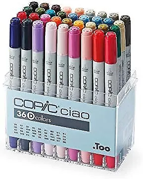 Too Copic Ciao Alcohol Based Markers 36-colors D-set I36D Gift Japan Paint