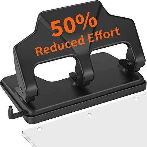 3 Hole Punch Heavy Duty, 40-Sheet Three Hole Punch, Heavy Duty Hole Punch