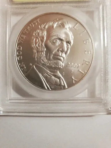 2009 P Lincoln Bicentennial Commemorative $1 Dollar Silver Coin In CAPSULE