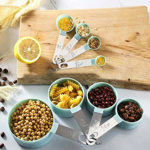 5 Pezzi Set di Cucchiai Dosatori 1/8 Cucchiaino Mini Misurino Cucchiaio per Spezie in Acciaio Inossidabile Adatto per Cuocere al Forno e Cucinare in Cucina a Casa