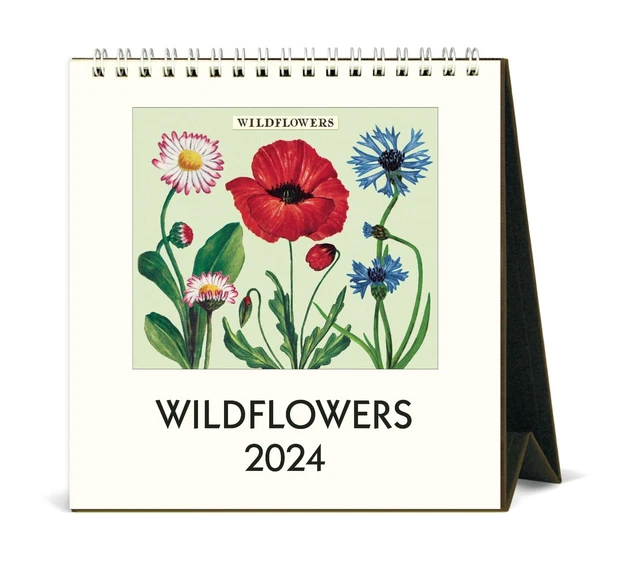 CAVALLINI & CO. 2024 Easel Desk Calendar / Wildflowers 19.95 PicClick