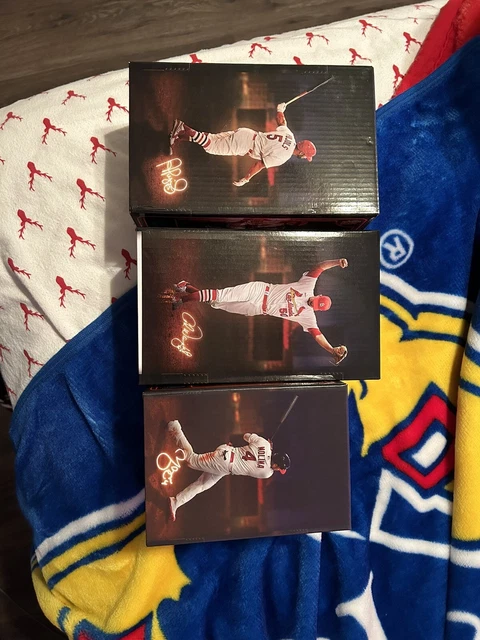 St. Louis Cardinals Pujols  Molina  Wainwright Legends 3 Bobblehead Set 2022 Sga