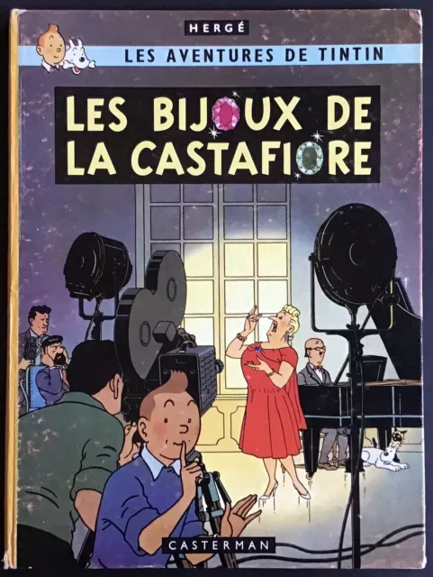 TINTIN Les Bijoux de la Castafiore B34 EO française Danel 1963 Bon état