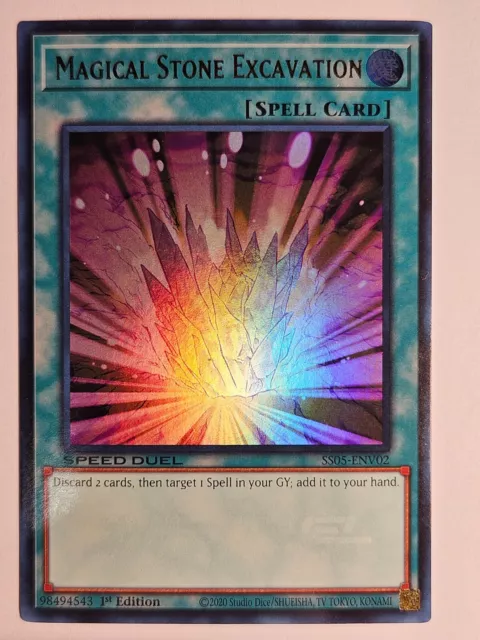 Yugioh - Magical Stone Excavation - Ultra Rare - SS05-ENV02 - 1st Ed - Mint