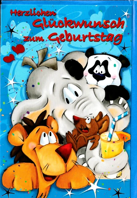 Papyrus Geburtstagskarte Zum 2. Geburtstag – Mit Elefant Aus Filz, Handgefertigt, Inkl. Rotem Umschlag Mit Sternen
