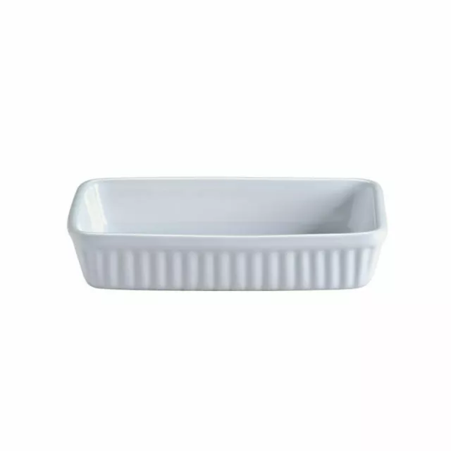 Mason Cash Rectangular Gratin Bowl 18cm - White