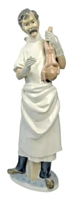 Vintage Lladro Figurine Obstetrician #4763 Doctor Holding Newborn Baby 14" Tall