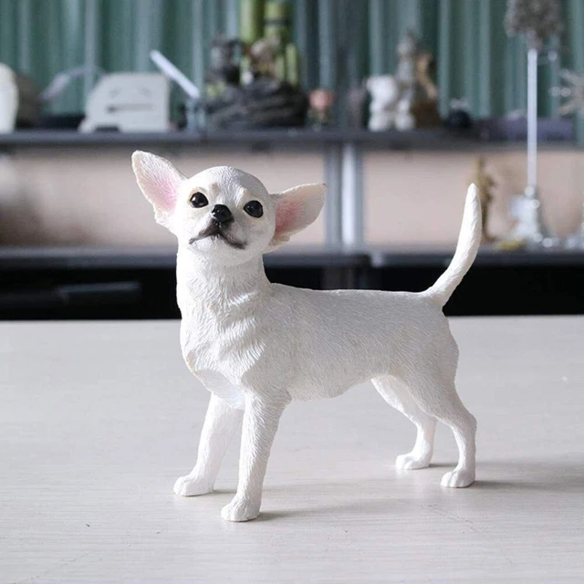 4.72" Statue Sculptures Simulation Animal Model Chihuahua Car Crafts Dog Decor 4.72" Statue Sculptures Simulation Animal Model Chihuahua Car Crafts Dog Decor