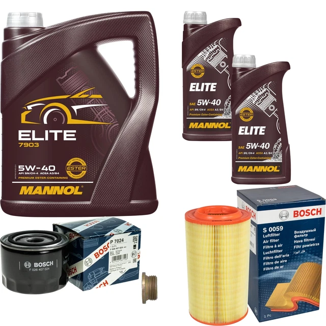 Paquete De Inspección HOMBRE 5 L MANNOL Elite 5W-40 Para Fiat Panda 169
