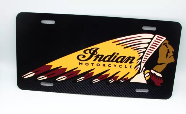 Indian Motorcycles Metal Car Novelty License Plate Auto Tag