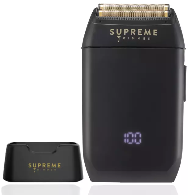 Supreme Trimmer CRUNCH Foil Shaver STF602 | For Short Hair & Stubble | Black