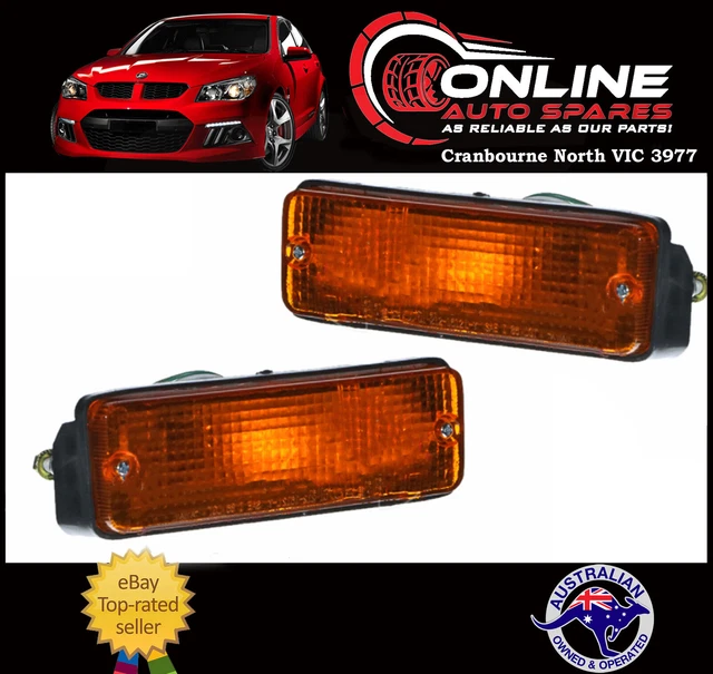 FRONT BULL BAR indicator PAIR fit Toyota Landcruiser 78 79 Series 9907