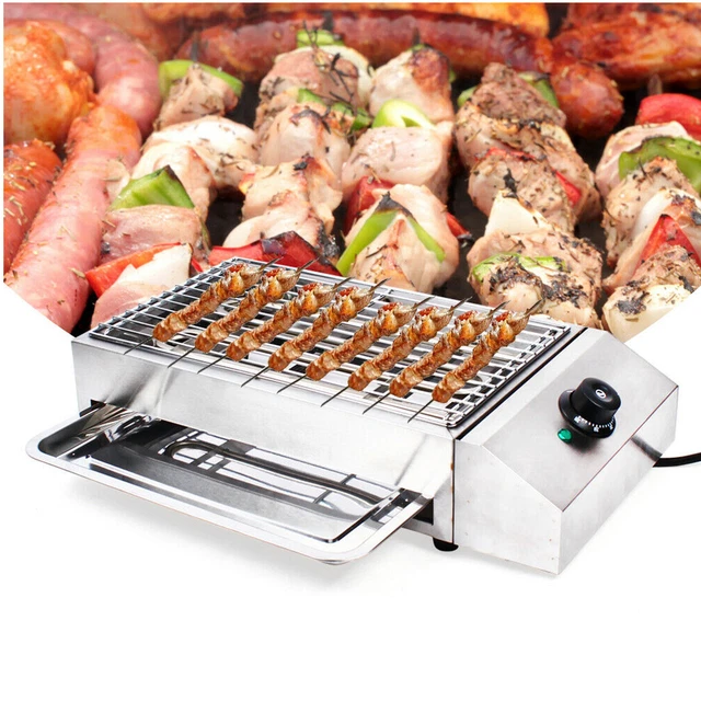 1800W Electric Table Top Grill Griddle Barbecue BBQ Smokeless outdoor Camping