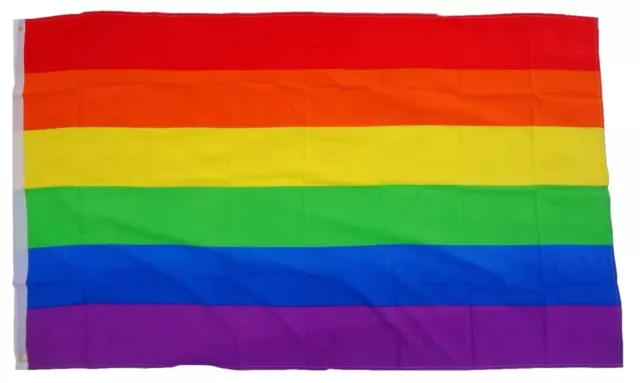 Drapeau de la Paix 250 X 150 CM avec Œillets Peace Arc-en-Ciel Multicolore