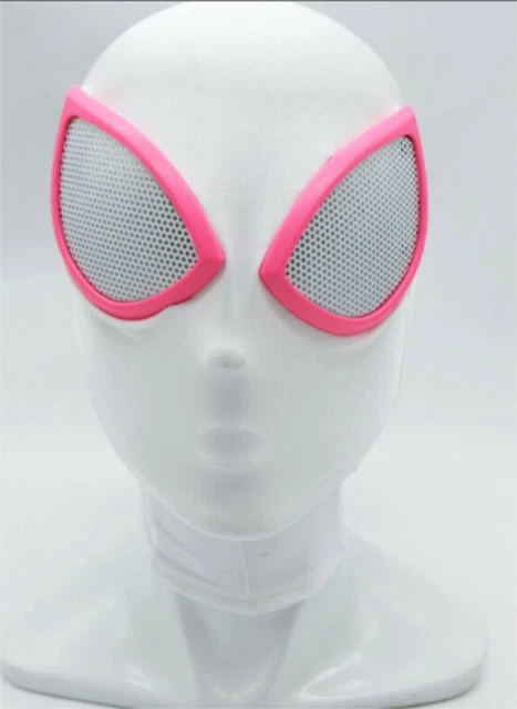 Spiderman Gwen Mask LED Light Eyes Gwen Stacy Wearable Halloween Cosplay Mask