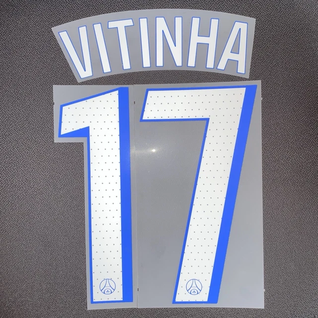 Flocage Officiel PSG – Vitinha – Ligue Des Champions – Adulte Domicile – Neuf