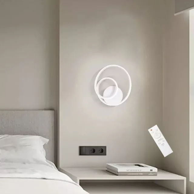 Applique Luce Da Parete LED 14W Spirale Con Telecomando Dimmerabile Tripla Luce