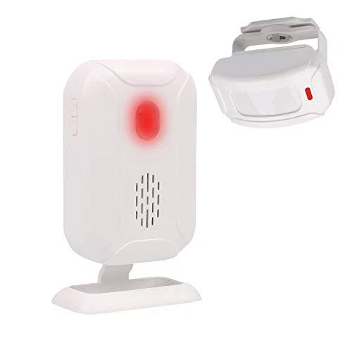 Mengshen Détecteurs de Mouvement Alarme, Sonnette sans Fil pour Porte D'entrée/V