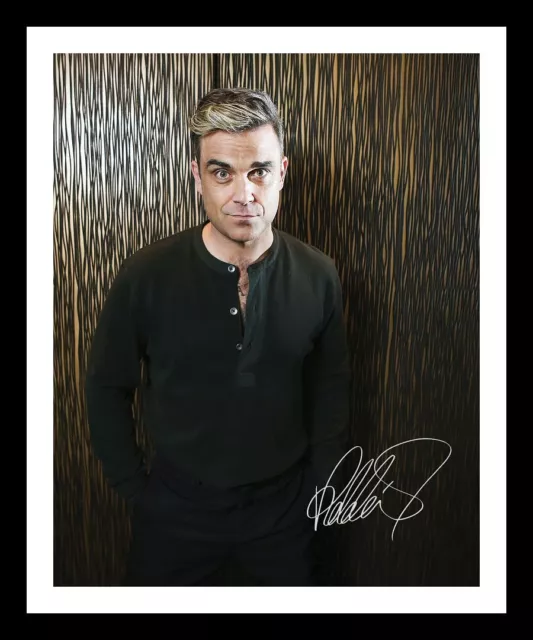 Robbie Williams Autograph Signed & Framed Photo