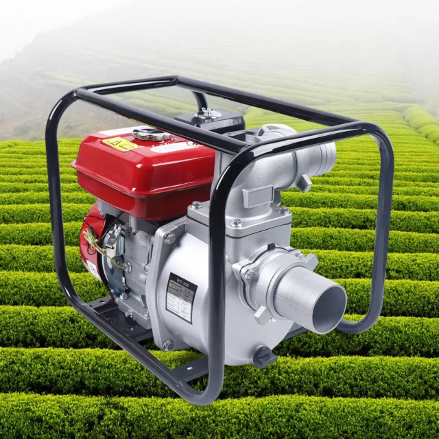 3KW Gasoline Water Pump 7.5 HP 3" Portable Gas-Powered Semi-Trash Water Pump