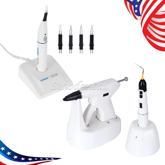 Dental Endo Obturation System Gun Heated Pen+ tips /Tooth Gum Cutter