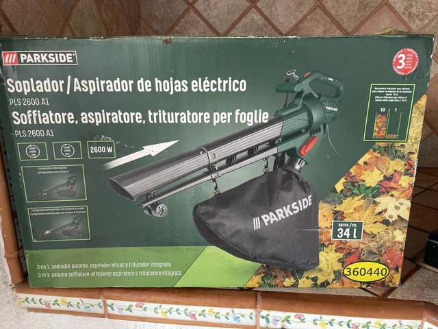 ASPIRATORE SOFFIATORE TRITURATORE foglie Elettrico PARKSIDE EUR 40,00